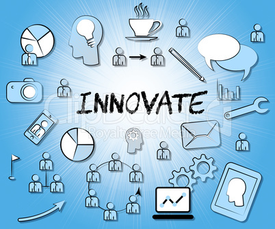 Innovate Icons Means Innovating Creative And Ideas