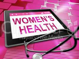 Womens Health Shows Female Care 3d Illustration