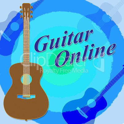 Guitar Online Means Internet Music And Websites