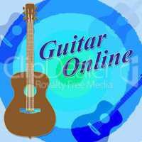 Guitar Online Means Internet Music And Websites