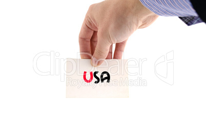 Usa text concept