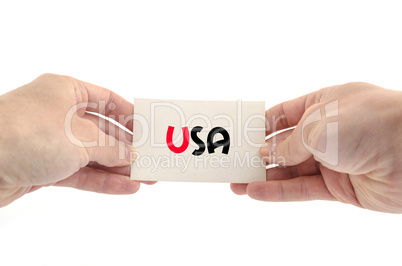 Usa text concept