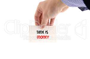 Time is money text concept