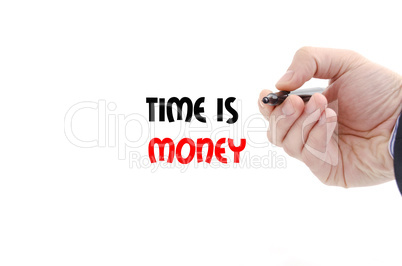 Time is money text concept