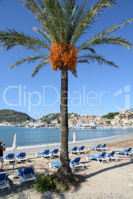 Strand in Port de Soller, Mallorca