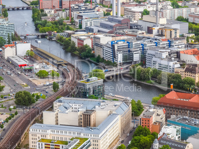 Berlin aerial view HDR
