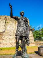 Trajan statue in London HDR