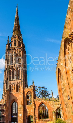 Coventry Cathedral ruins HDR