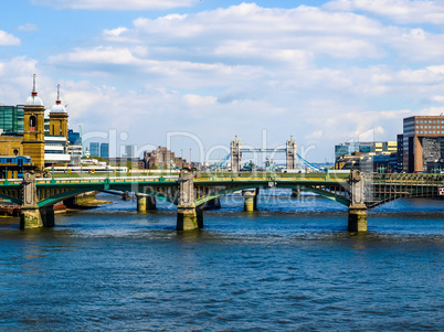 River Thames in London HDR