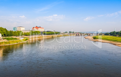 Elbe river in Dresden HDR