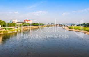 Elbe river in Dresden HDR