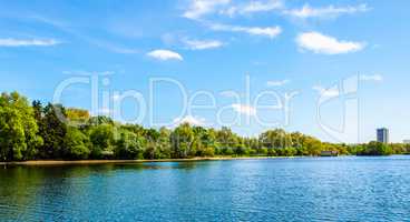 Serpentine lake London HDR