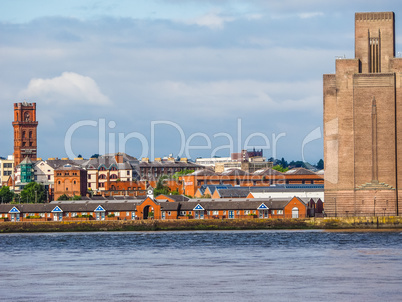 View of Birkenhead in Liverpool HDR