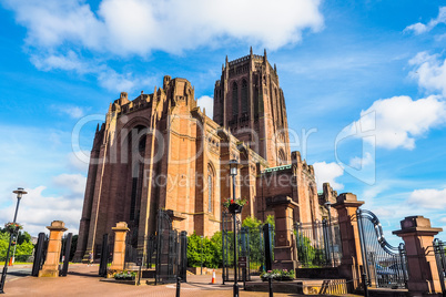 Liverpool Cathedral in Liverpool HDR