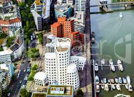 Duesseldorf mediahafen harbour HDR