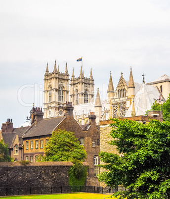 Westminster Abbey in London HDR