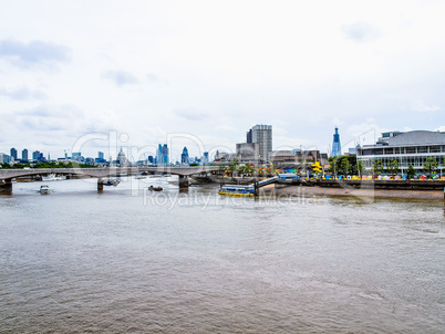River Thames in London HDR