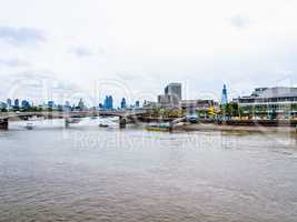 River Thames in London HDR