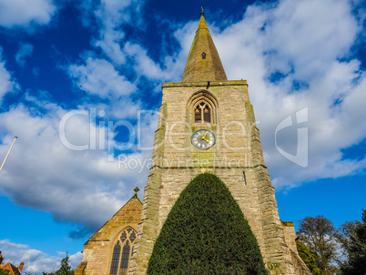 St Mary Magdalene church in Tanworth in Arden HDR