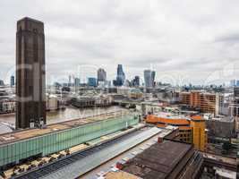 Aerial view of London HDR