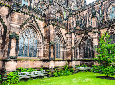 Chester Cathedral in Chester HDR