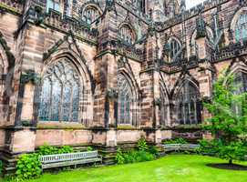 Chester Cathedral in Chester HDR