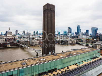 Aerial view of London HDR