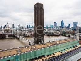 Aerial view of London HDR