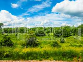 English country landscape HDR
