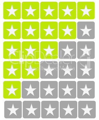 Bewertungs Buttons grün grau