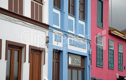 Bunte Häuser in Santa Cruz de la Palma