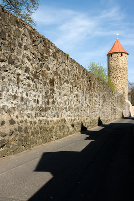 Historical old town wall