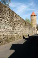 Historical old town wall