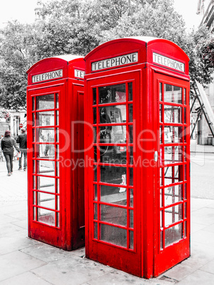 London telephone box HDR