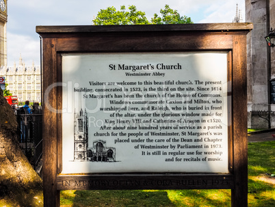 St Margaret Church in London HDR