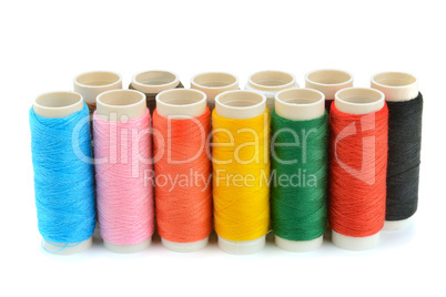 spool of thread isolated on white background