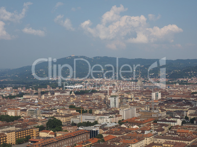 Aerial view of Turin