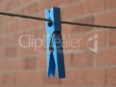 Blue Clothespin peg