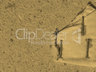 Brown burlap background sepia