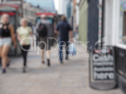 Blurred defocused background