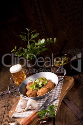 Frikadeller - pan-fried dumplings