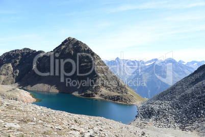 Schwarzsee mit Rotkogel bei Sölden