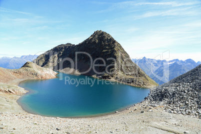 Schwarzsee mit Rotkogel bei Sölden