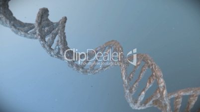 DNA Strand with Genetic Codes and abstract geometry - 3D Animation