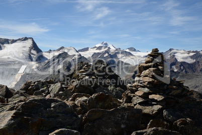 Wildspitze, gesehen vom Schwarzkogel