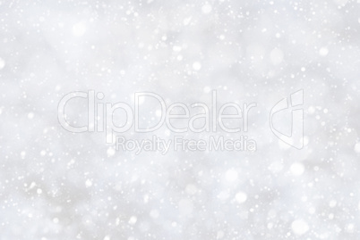 White Christmas Background With Bokeh And Snowflakes