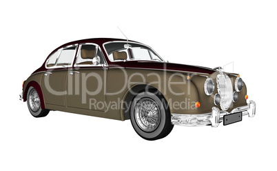 Vintage luxury car - 3D render