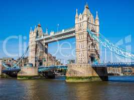 Tower Bridge in London HDR