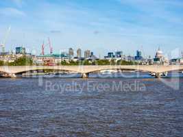 Waterloo Bridge in London HDR