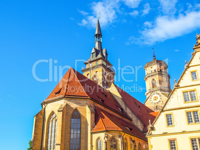 Stiftskirche Church, Stuttgart HDR